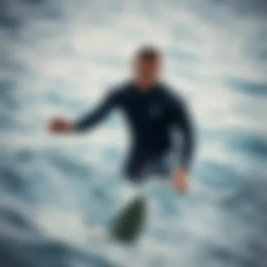 Performance in Ocean Conditions Wetsuit being tested in ocean waters