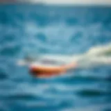 A sleek SUP foil board gliding over calm waters