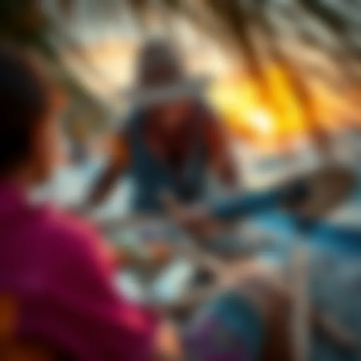 Local Artisans Crafting Coastal Inspirations Local artisans creating traditional crafts inspired by the sea