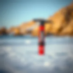 Fone kite pump showcasing its ergonomic design