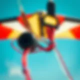 Detailed View of Trainer Kite Design Close-up of a trainer kite showcasing its design and features