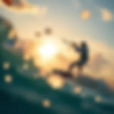 Enhancing Safety and Performance in Kiteboarding Kiteboarder enjoying a safe and thrilling ride with optimal weather conditions