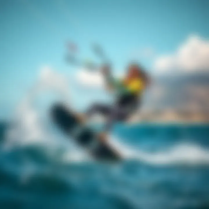 Performance and Agility in Dry Suits Kiteboarder demonstrating agility and style while wearing a dry suit