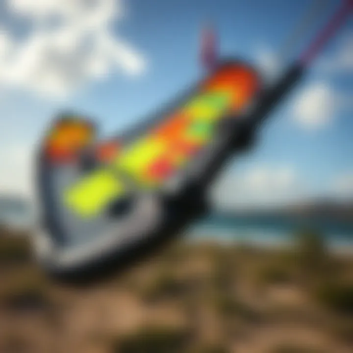 Detailed Features of Slingshot Kites Close-up of Slingshot kite features and design