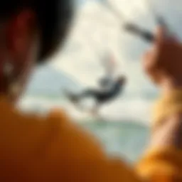 View of Slingshot kiteboarding gear in action