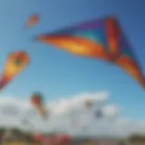 An artistic display of various custom kites in the sky