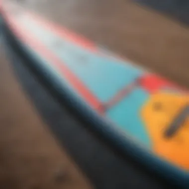 Innovative Design Elements of Inflatable Boards Detailed view of board design features