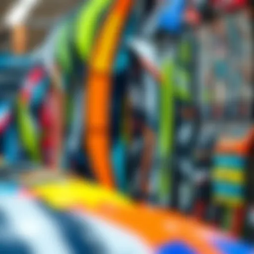 Diverse Kite Selection Various types of kites displayed in a store