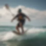 Vibrant kiteboarding scene at El Pescadero beach