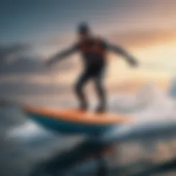 Electric hydrofoil kit showcasing advanced technology