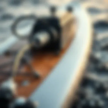 Mechanics of Electric Propulsion Close-up of the electric propulsion system in a surfboard