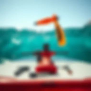 Essential Maintenance Tools for Hydrofoil Boards A maintenance kit for hydrofoil boards, showcasing essential tools and products