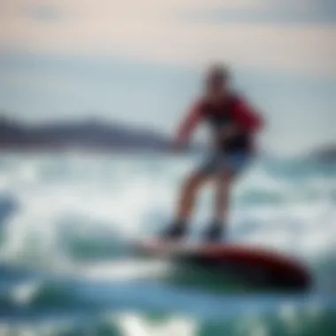 Exhilarating Performance Experience Rider experiencing the exhilarating performance of the Armstrong Foilboard