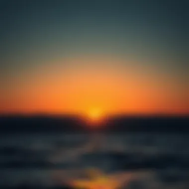 Sunset Over Boundary Bay A serene sunset over Boundary Bay, illustrating the tranquil environment for kiteboarding enthusiasts.