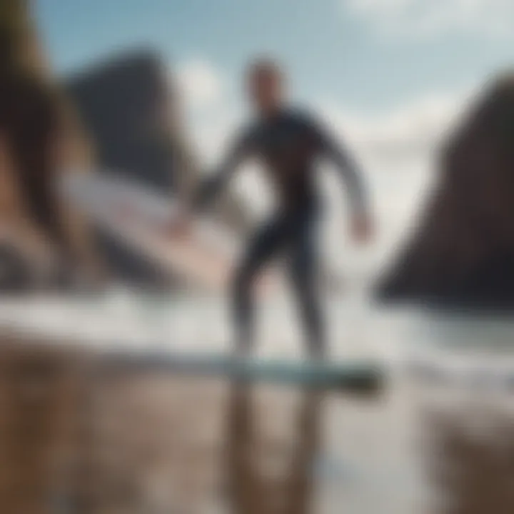 An individual enjoying the long-term benefits of a foil surfboard