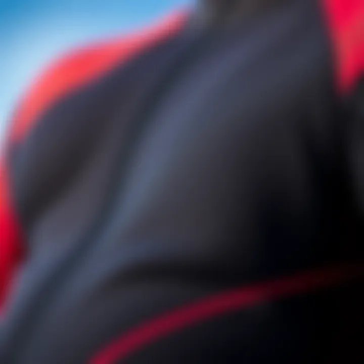 Neoprene Material: The Backbone of Wetsuit Durability Close-up view of high-quality neoprene material used in wetsuits