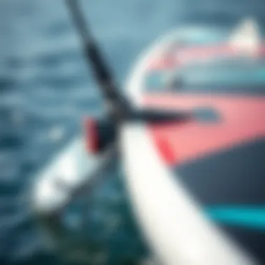 Detailed Look at Hydrofoil Design Close-up of the hydrofoil mechanism showcasing its design