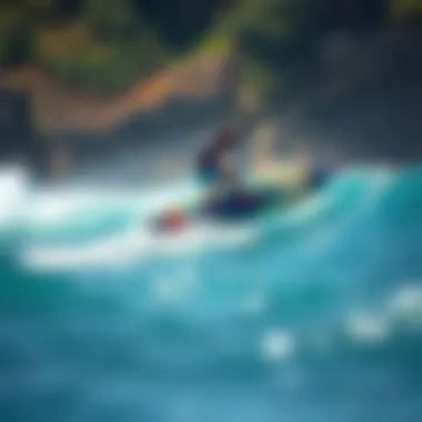 Eco-Friendly Hydrofoiling Illustration of environmental benefits of motor-free surfing