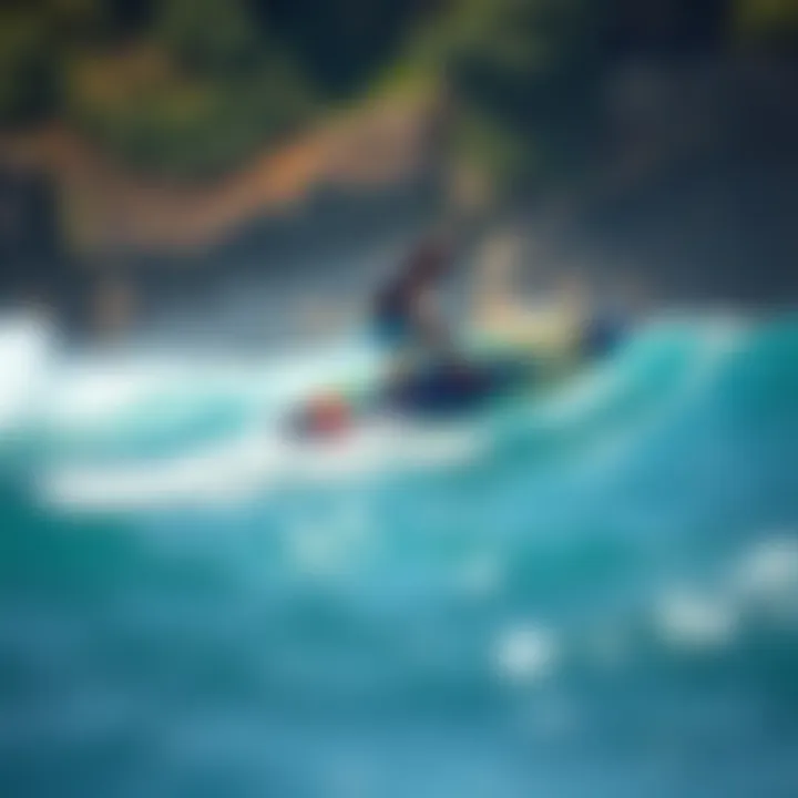 Eco-Friendly Hydrofoiling Illustration of environmental benefits of motor-free surfing