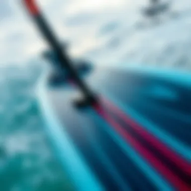 Intricate Hydrofoil Design Close-up of hydrofoil technology showcasing its design