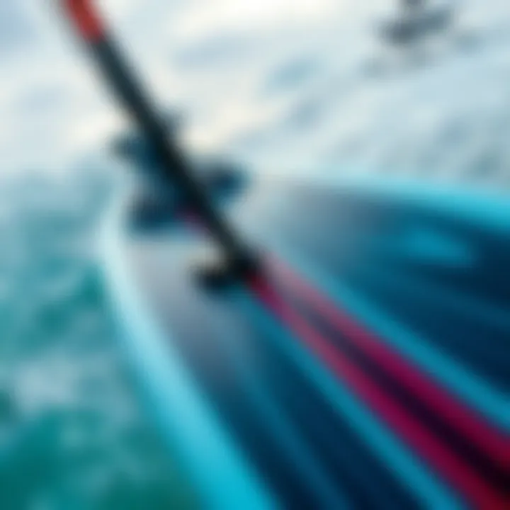 Intricate Hydrofoil Design Close-up of hydrofoil technology showcasing its design