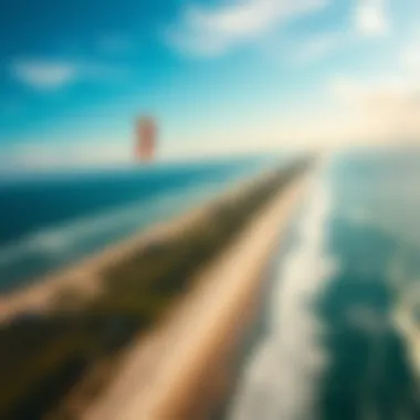 Aerial View of Jax Tides Aerial view of Jax tides impacting the coastline