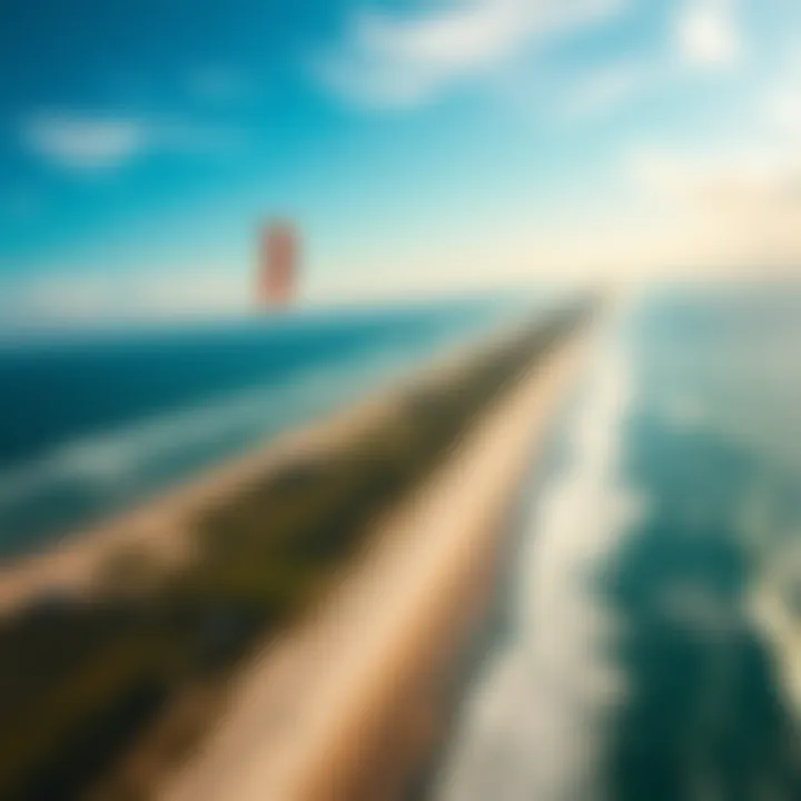 Aerial View of Jax Tides Aerial view of Jax tides impacting the coastline