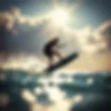 Dynamic kiteboarding action showcasing the Liquid Force Nebula in motion