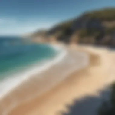 Serene Beach in North Sardinia A serene beach scene highlighting the natural beauty and tranquility of North Sardinia