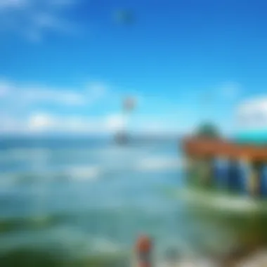 Breathtaking Panoramic View of Okaloosa Island Pier Panoramic view of Okaloosa Island Pier