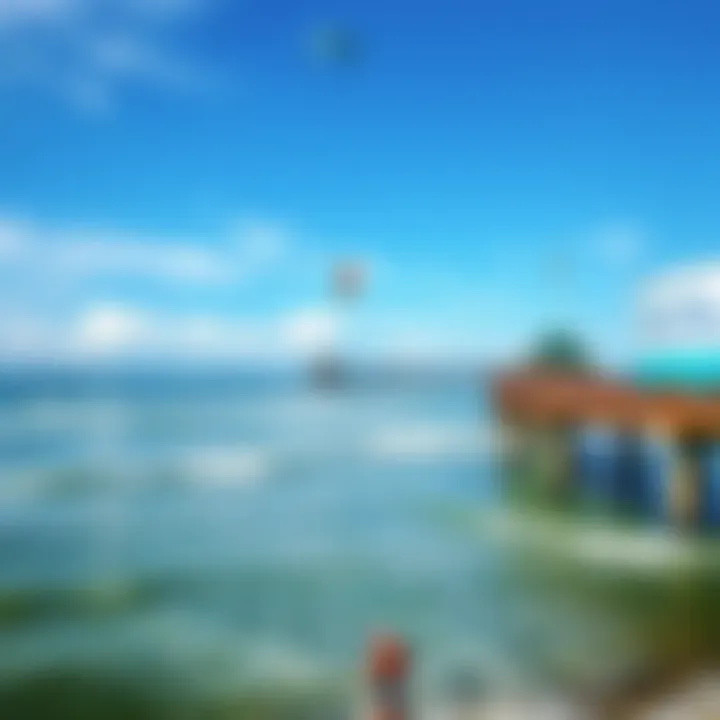 Breathtaking Panoramic View of Okaloosa Island Pier Panoramic view of Okaloosa Island Pier