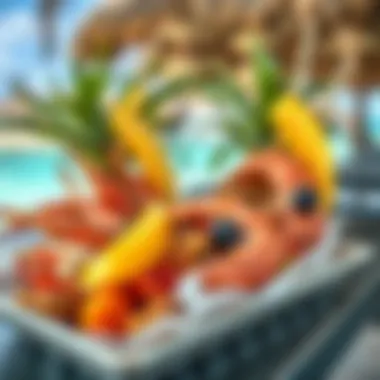 Savoring Local Flavors of Providenciales Delicious local dish featuring fresh seafood and tropical fruits