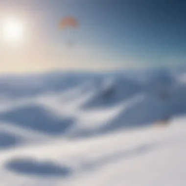 Scenic Snowkite Destination A breathtaking mountain destination ideal for snow kiteboarding.