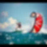 Dynamic interaction of kite and axis wake