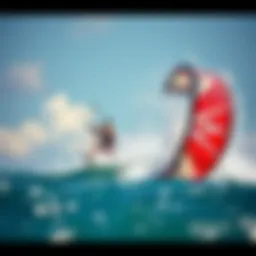 Dynamic interaction of kite and axis wake