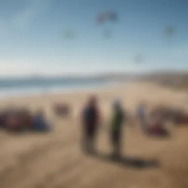 A local community gathering at Bodega Bay beach