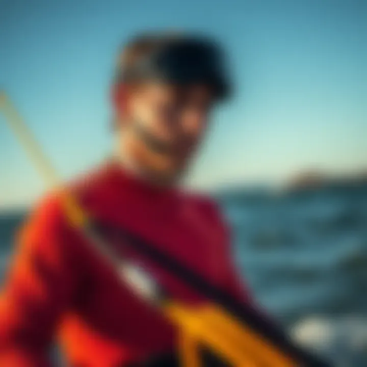 Expert Maintenance Tips for Board Leashes Expert kiteboarder providing tips on maintaining a board leash