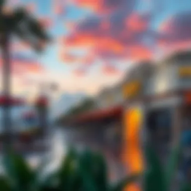 Nearby Amenities at the Airport Dining and shopping amenities available near the airport.