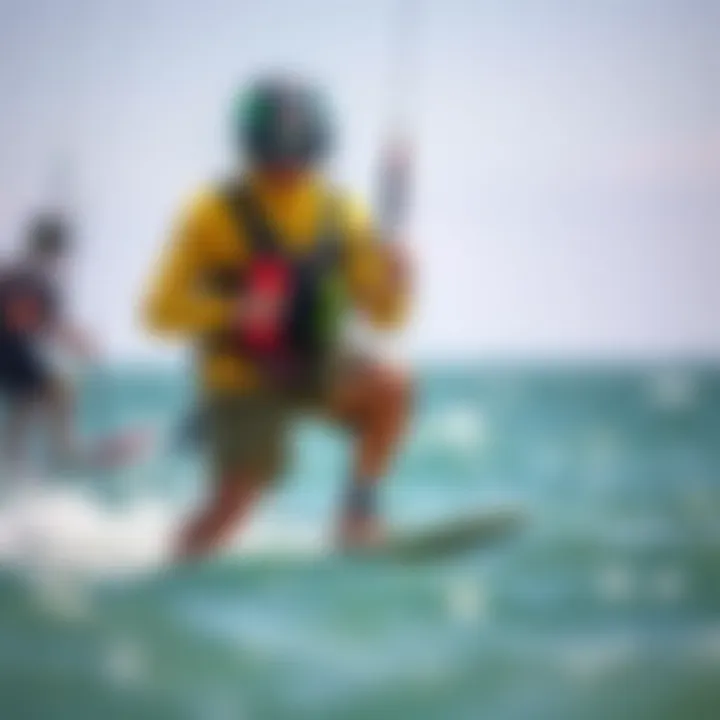 Safety Essentials for Foil Boarding Safety equipment and measures essential for a safe kiteboarding experience with a foil board.