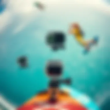 Compatible GoPro Models for Wing Mount Comparative illustration of different GoPro models compatible with the wing mount