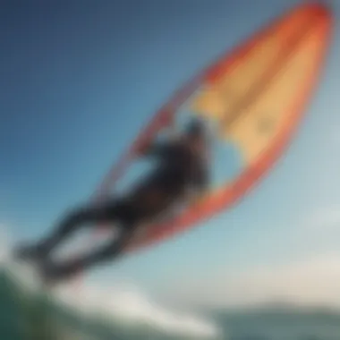 A kiteboarding expert demonstrating proper kite maintenance techniques