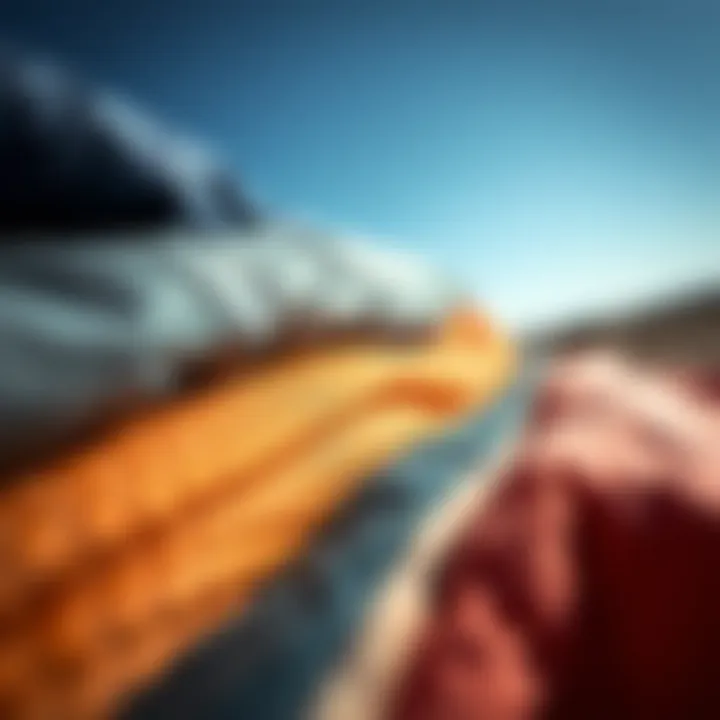 Kite Materials and Textures Close-up of kite materials showcasing different textures and durability features