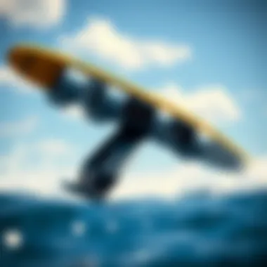 Innovative Hydrofoil Design Detailed view of hydrofoil design and structure