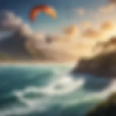 Breathtaking landscape showcasing a prime kite surfing location