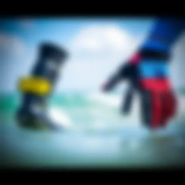 Materials Comparison for Kiteboarding Gear Comparison of different materials used in swimming booties and gloves