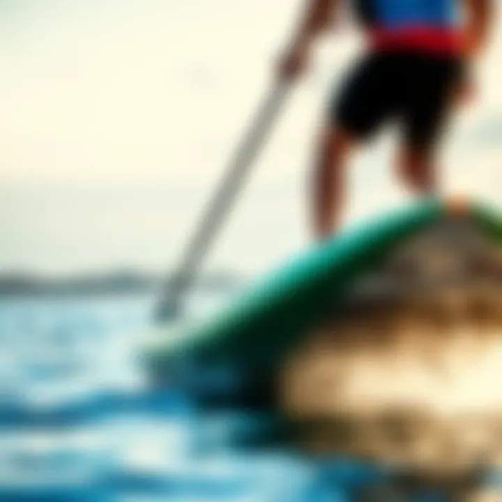 Slingshot Paddle Board in action on the water Slingshot Paddle Board in action on the water