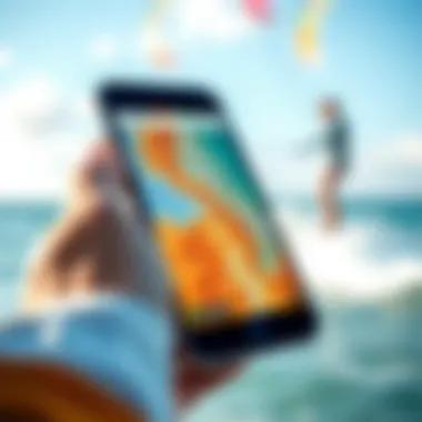 Utilizing Technology for Real-Time Wind Data Real-time wind data tools on a smartphone