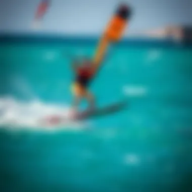 Mastering Wing Surf Foiling Techniques A skilled rider mastering wing surf foil techniques on the water