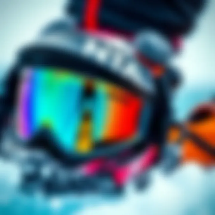 Close-up of kiteboarding equipment for freeride