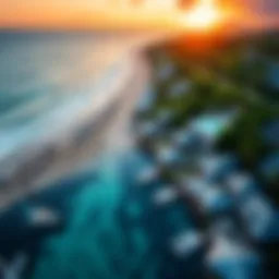 An aerial view of Hotel Salinas Bani showcasing its stunning coastline